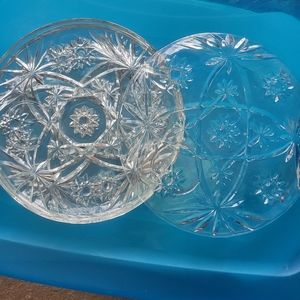 Crystal dinner plates